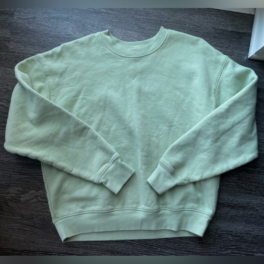girlfriend collective Mint Green Crewneck Sweatshirt